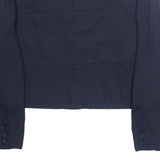 DAVID WARREN Womens Blazer Jacket Blue M
