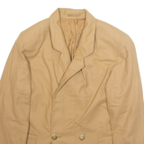 BURBERRY Womens Blazer Jacket Beige Wool L
