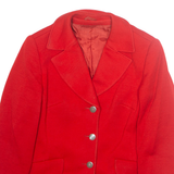 Womens Blazer Jacket Red Wool M