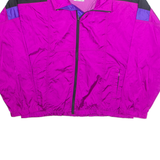 SUNBUSTER Womens Track Jacket Purple Nylon L