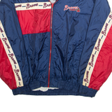 FANS Mens Track Jacket Blue Nylon L