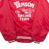 HARTWELL Mens Varsity Jacket Red Nylon M