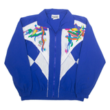 TEDDI Mens Track Jacket Blue Crazy Pattern M