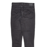 LEVI'S 721 Womens Jeans Grey Slim Skinny Stone Wash W29 L30