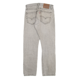 LEVI'S 551 Z Big E Mens Jeans Grey Regular Skinny Stone Wash W28 L30