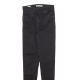LEVI'S Mile High Big E Womens Jeans Black Slim Skinny W26 L29