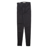 LEVI'S Mile High Big E Womens Jeans Black Slim Skinny W26 L29