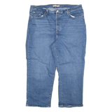 LEVI'S Womens Jeans Blue Relaxed Straight W40 L25