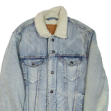 LEVI'S Mens Sherpa Lined Denim Jacket Blue M