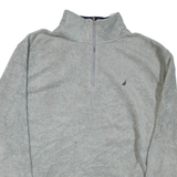 NAUTICA Pullover Mens Fleece Jacket Grey XL