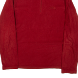 THE NORTH FACE Pullover Mens Fleece Jacket Red M