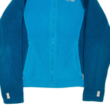 THE NORTH FACE Womens Fleece Jacket Blue Colourblock XS