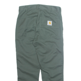CARHARTT Mens Trousers Green Regular Tapered W29 L26