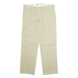 DICKIES Chino Mens Trousers Beige Slim Straight W32 L30