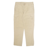 L.L BEAN Cargo Workwear Mens Trousers Beige Regular Straight W36 L32