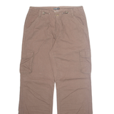 SAIX Cargo Workwear Mens Trousers Brown Regular Straight W30 L32