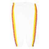 Mens Track Pants White Tapered 2XL W38 L28