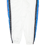 Mens Track Pants White Tapered 2XL W38 L28