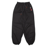 WU DESIGNS Mens Track Pants Black Tapered M W25 L33
