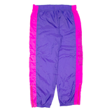 PLAYCREW Womens Track Pants Purple Tapered L W38 L34