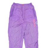 Lined Womens Snow Pants Purple Tapered UK 12 W24 L30