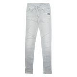 G-STAR Womens Jeans Grey Regular Skinny Stone Wash W26 L33