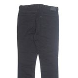 LEVI'S 724 Premuim Womens Jeans Black Regular Tapered W32 L29