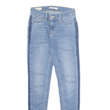 LEVI'S 710 Premium Womens Jeans Blue Regular Skinny Stone Wash W26 L32