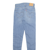 LEVI'S 710 Premium Womens Jeans Blue Regular Skinny Stone Wash W26 L32