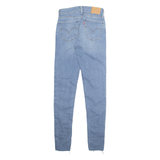 LEVI'S 710 Premium Womens Jeans Blue Regular Skinny Stone Wash W26 L32