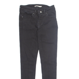 LEVI'S 711 Womens Jeans Black Slim Skinny W25 L28
