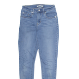 LEVI'S 721 Womens Jeans Blue Regular Skinny Stone Wash W25 L30
