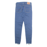 LEVI'S 710 Womens Jeans Blue Slim Skinny Stone Wash W27 L27