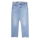 LEVI'S BIG E Womens Jeans Blue Regular Straight Stone Wash W28 L26