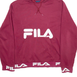 FILA Womens Red Hoodie M