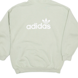 ADIDAS Womens Green Hoodie UK 14