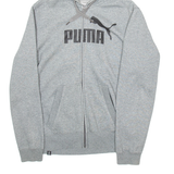 PUMA Mens Grey Hoodie Full Zip M