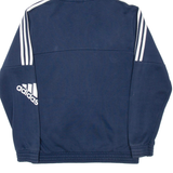 ADIDAS Mens Blue Hoodie Full Zip S