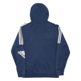 ADIDAS Mens Blue Hoodie Full Zip S