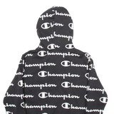 CHAMPION Mens Black Hoodie M