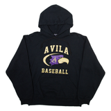 JERZEES Avila Baseball Mens Black Hoodie USA M