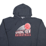 RUSSELL ATHLETIC Spring View Basketball Mens Grey Hoodie USA XL