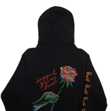 CHAMPION Suport Your Local Mens Black Hoodie S