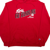 CHAMPION Csu Stanislaus MOM Mens Red Hoodie L