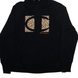 CHAMPION Womens Black Hoodie L