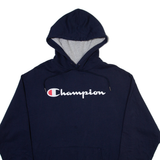 CHAMPION Mens Blue Hoodie M