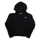 CHAMPION Womens Black Hoodie S