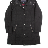 TOMMY HILFIGER Insulated Womens Puffer Coat Black Hooded S