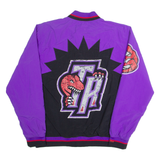 MITCHELL & NESS HARDWOOD CLASSICS NBA Toronto Raptors Mens Bomber Jacket Black USA M