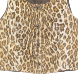 ALBA MODA Womens Blazer Waistcoat Brown 90s UK 18